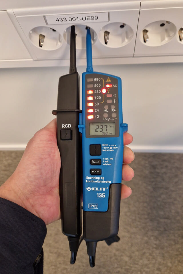 ELIT 135 m/ jordfeilbrytertest