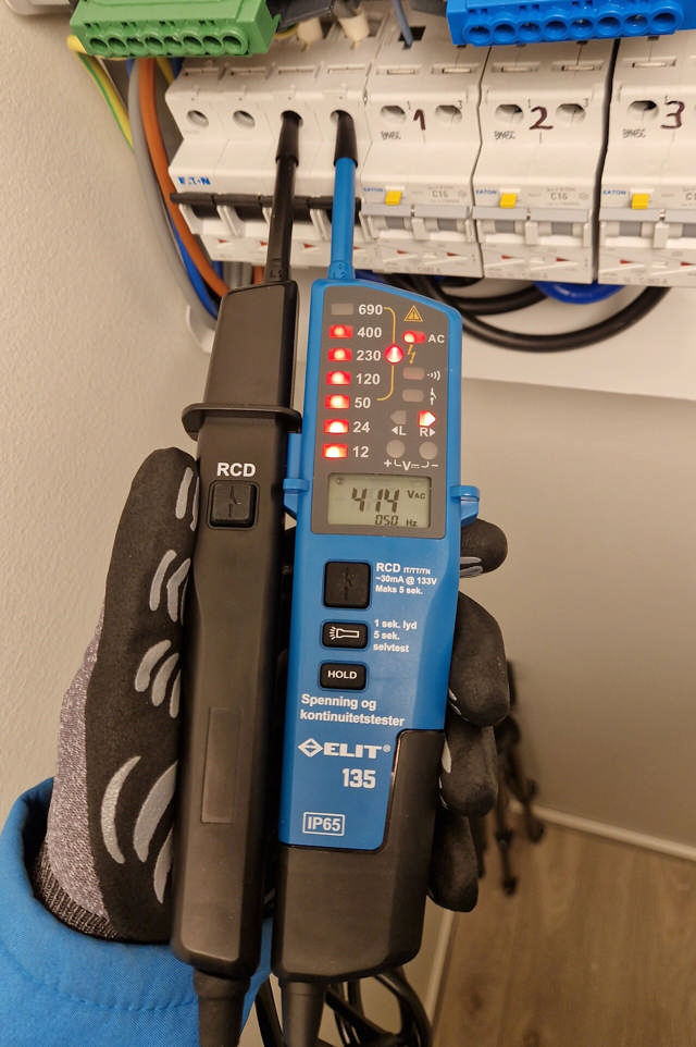 ELIT 135 m/ jordfeilbrytertest